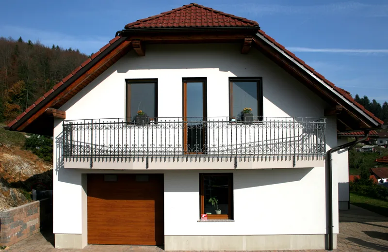 Kovana balkonska ograja Pod čopom